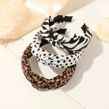 Polka Dot Zebra Knotted Headband