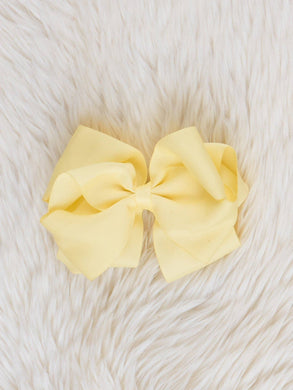 Double Layer Bow 5 Inch | Sunshine Yellow