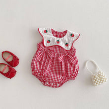 Strawberry Picnic Romper | Red