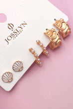 Trio Seashell Pearl Set | Gold