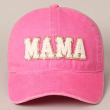 picture 2 pink hat with white letters MAMA Chenille Hat | 2 Colors
