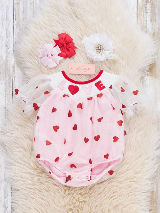 Love Letters Smocked Tulle Bubble