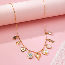 Charm Flover Heart Necklace