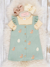 Bunnies & Eggs Skirtall Set | Sage