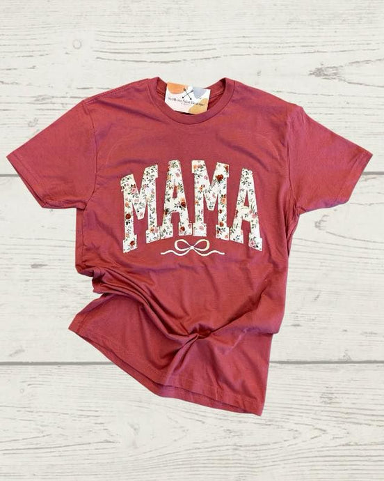 Mama Bow Tee | Terrecotta