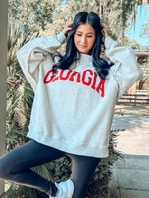 Georgia Mock Neck Reversible Sweatshirt | Grey