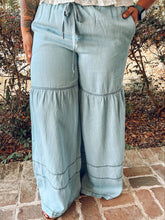 Go With It Tiered Pant | Blue