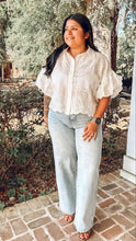 Ana Wide Finished Hem Denim