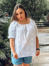 Dreamy Eyelet Top | White