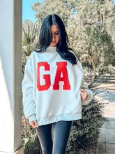 Georgia Mock Neck Reversible Sweatshirt | Grey