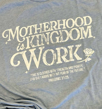 Motherhood Is Kingdom Work Tee | Blue