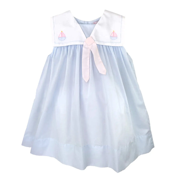 Sailboat Shadow Stitch Dress