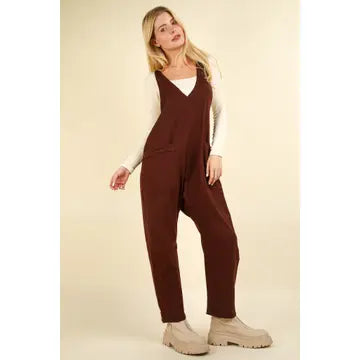 Oversize Baggy Jumpsuit | Brown