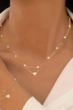 Heart Pearl Layered Necklace*