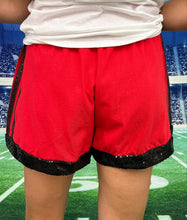 Jersey Sequin Shorts | Red