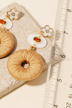 Shell Flower Earrings | Tan
