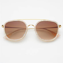 Weston Acetate Round |  Light Pink / Brown