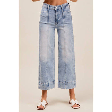 Emma Wide Leg Denim | Light