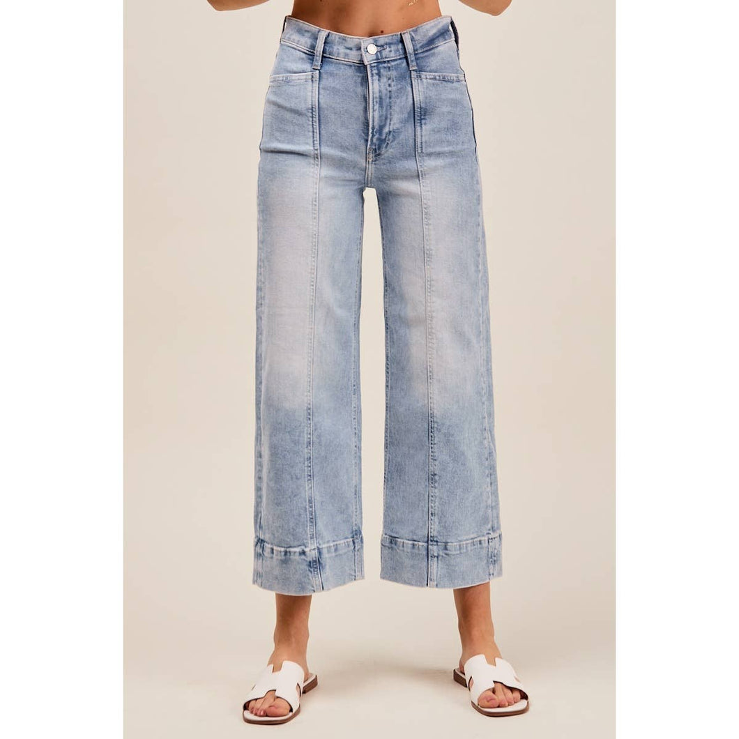 Emma Wide Leg Denim | Light