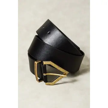 Diamond Pointed Belt | Black