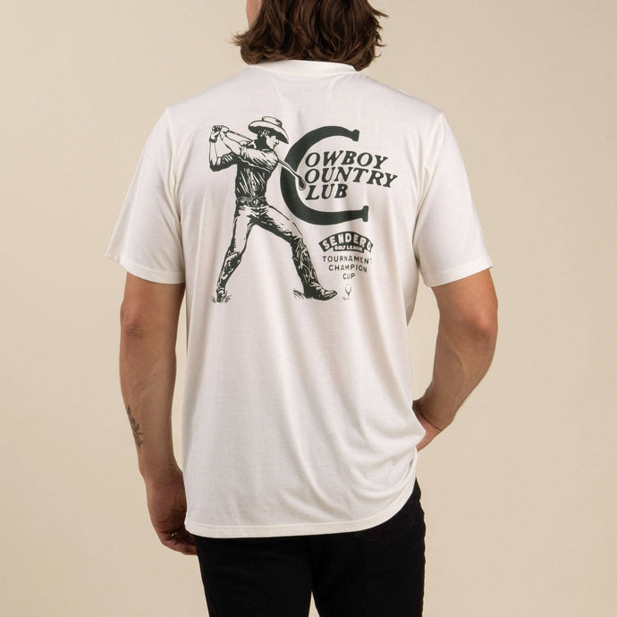 Cowboy Country Club Tee | Vintage White