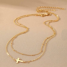 Cross Necklace | Gold
