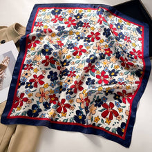 Floral Printed Navy Scarf