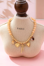 Beaded Bow Charm Necklace