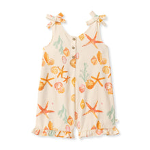Starfish & Shells Organic Girl Romper