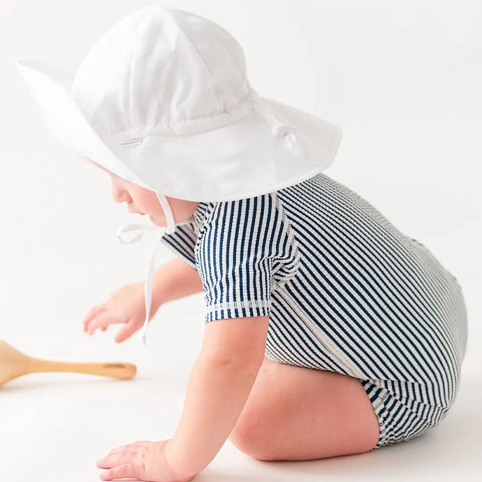 Kids Sun Protective Hat | White