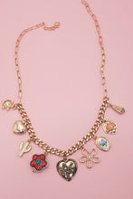 Boho Floral Cactus Necklace | Gold