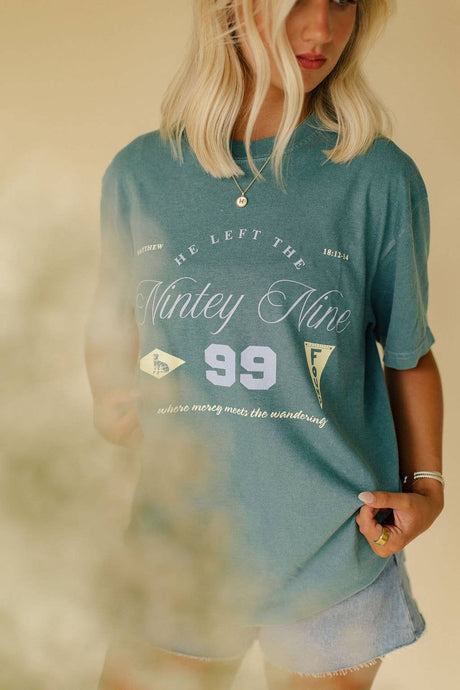 He Left The 99 Tee | Green