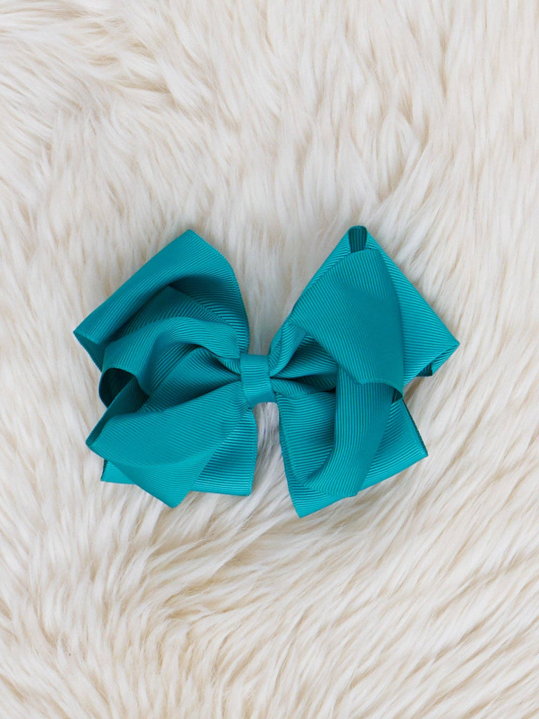 Double Layer Bow 5 Inch | Teal
