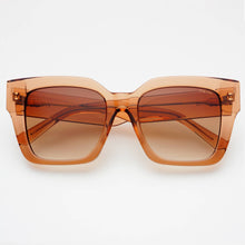 Bon Chic Acetate Oversized Square Sunglasses: Crystal Brown