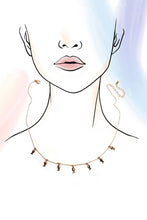 Delicate Fish Charm Necklace| Gold