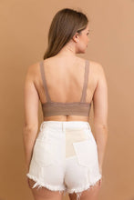 Lace Trim Padded Bralette | Brick