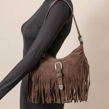 Cascade Fringe Shoulder Bag | Light Brown