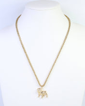 Corie Cord Necklace Standing Dog Gold: Default