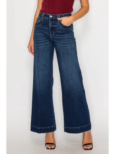 Annie Wide Leg Denim | Dark