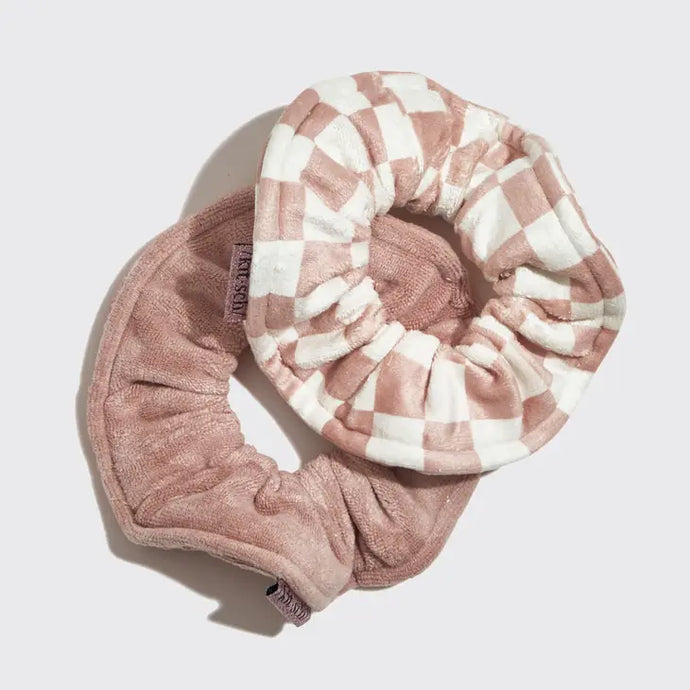 picture 9 Microfiber Towel Scrunchie 2 Piece [3 Colors] checkered 