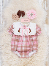 Cowgirl Cutie Boots Plaid Romper