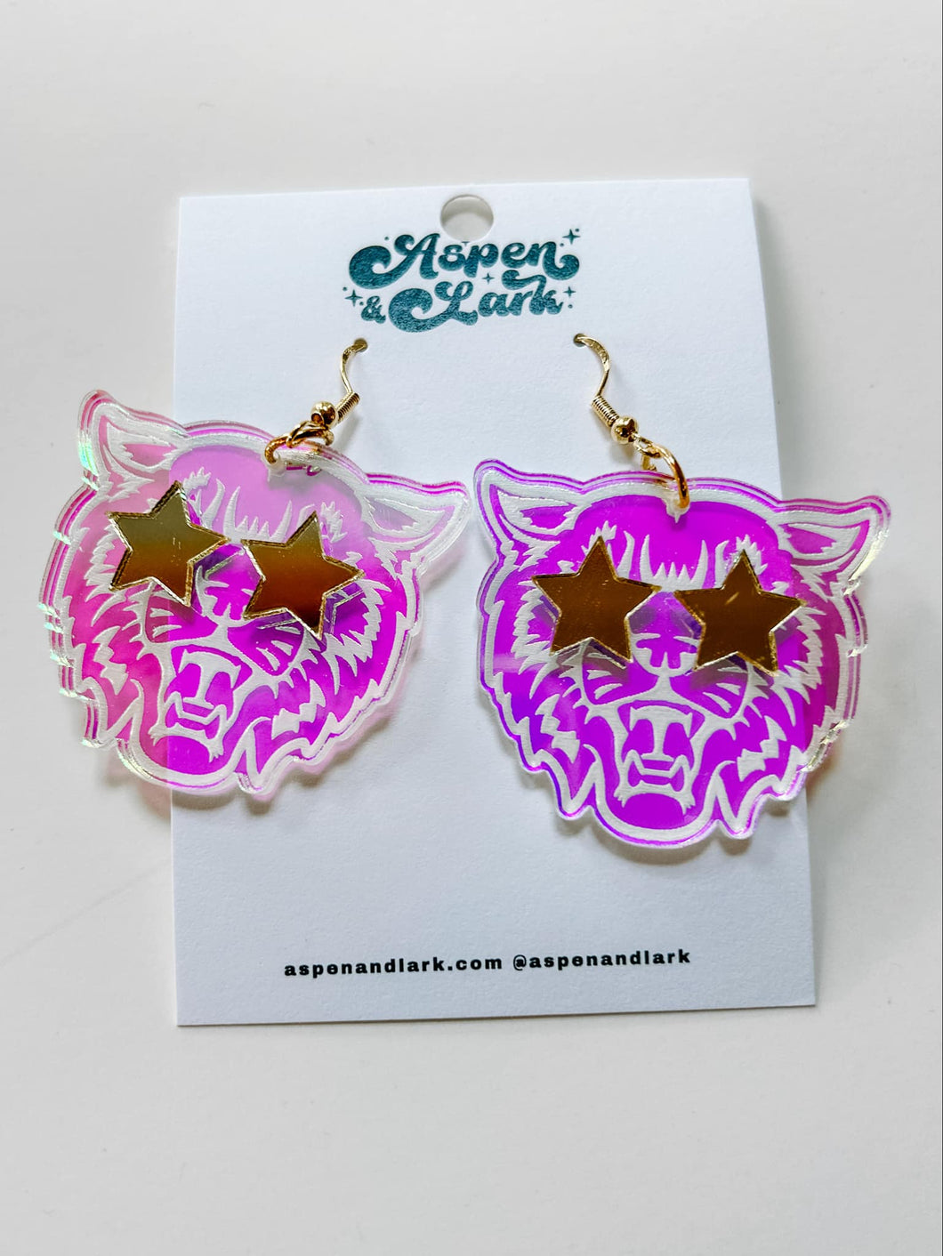 Wildcat Star Eye Earring | Iridescent