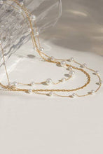 Layered Pearl Necklace | Gold