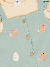 Bunnies & Eggs Skirtall Set | Sage