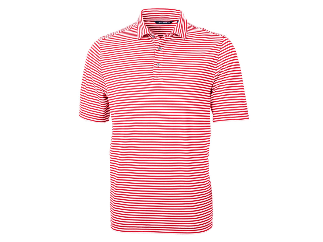 Striped Collared Shirt | Red