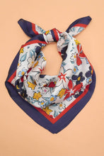 Floral Printed Navy Scarf