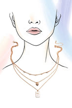 Square Bow Necklace | Gold*