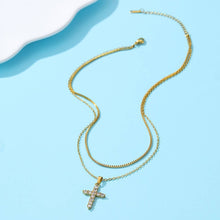 Cross Rhinestone Necklace