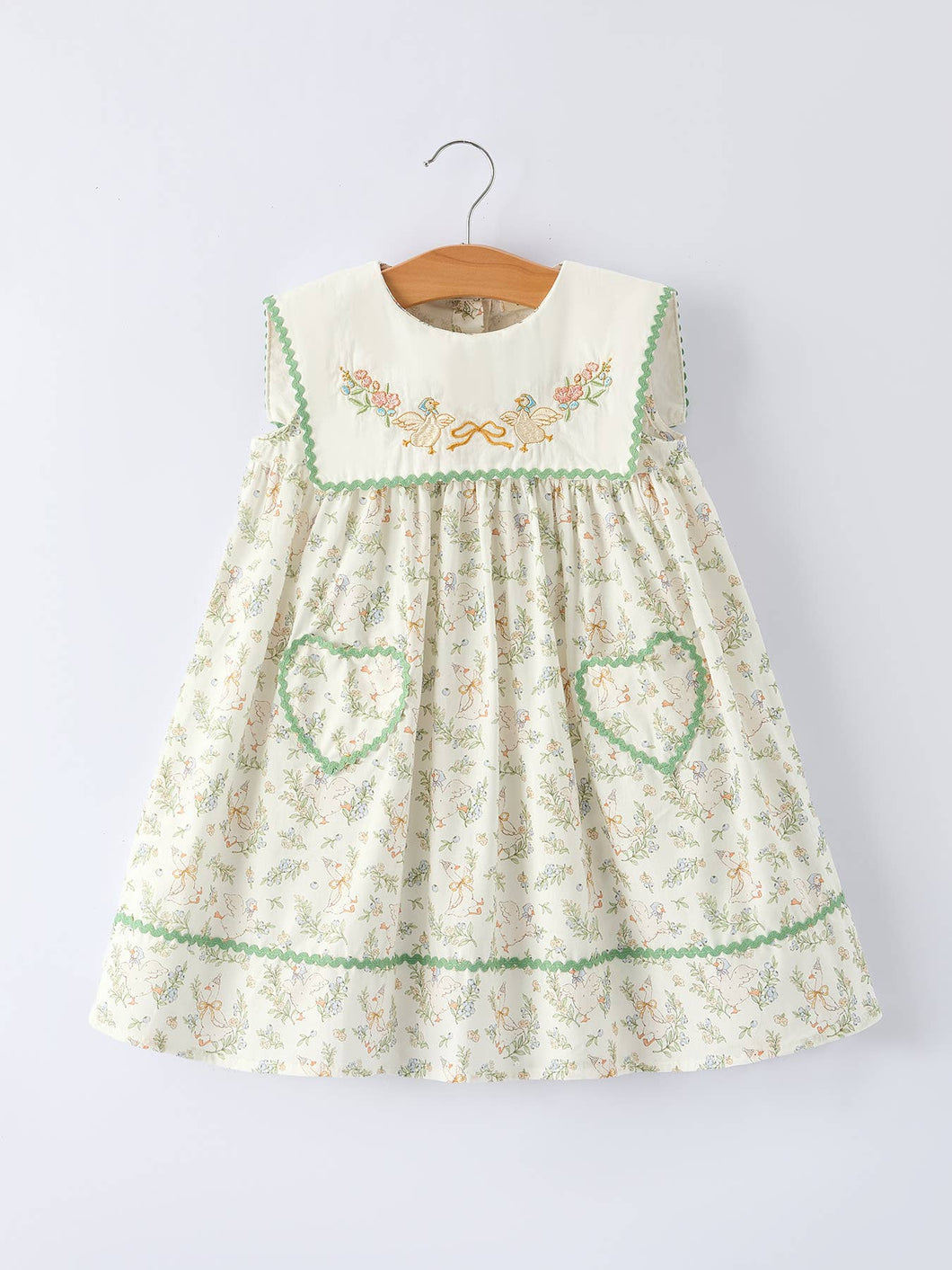 Vintage Floral Goose Dress