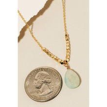 Stone Tear Chain Necklace | Mint